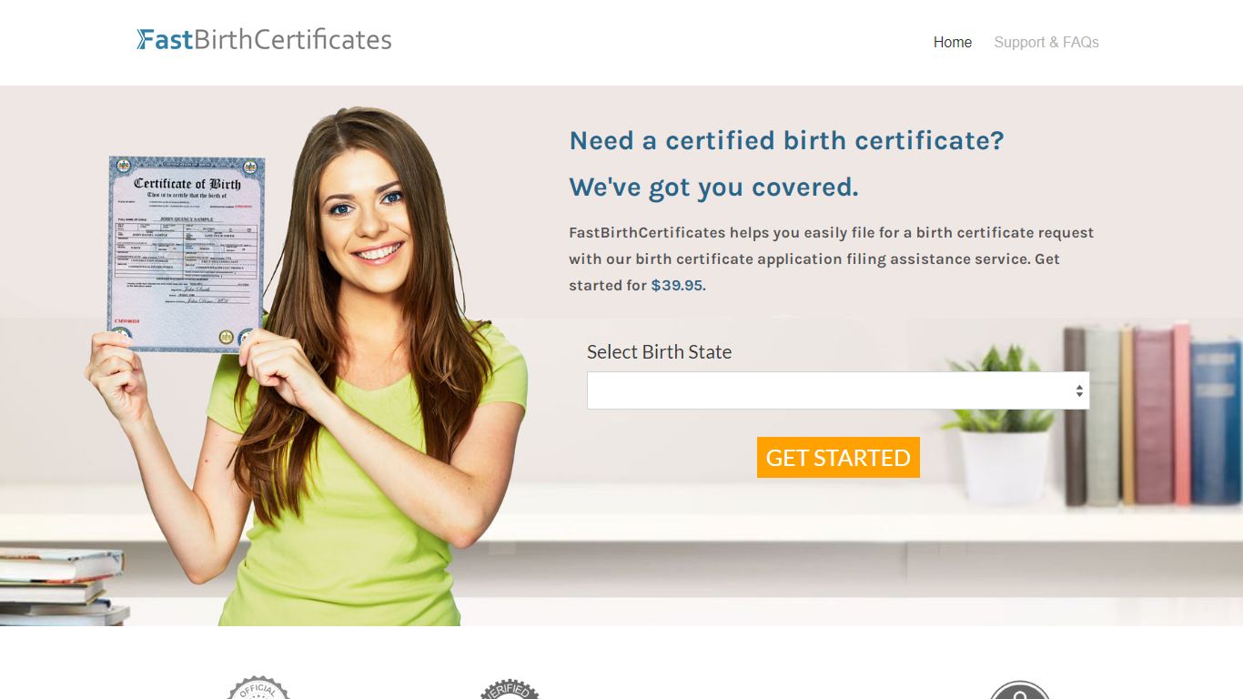 Order a Birth Certificate Online in Minutes! | Fastbirthcertificates.com